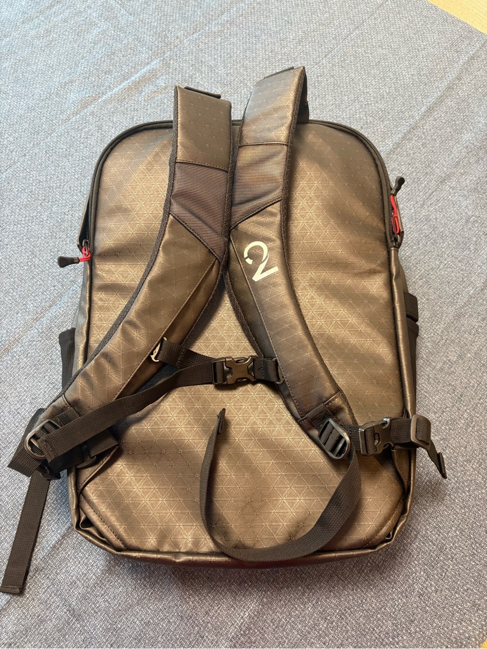 Pannier Backpack with Orange Accents - Picture 3 of 9